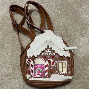 Brown Gingerbread House Backpack
